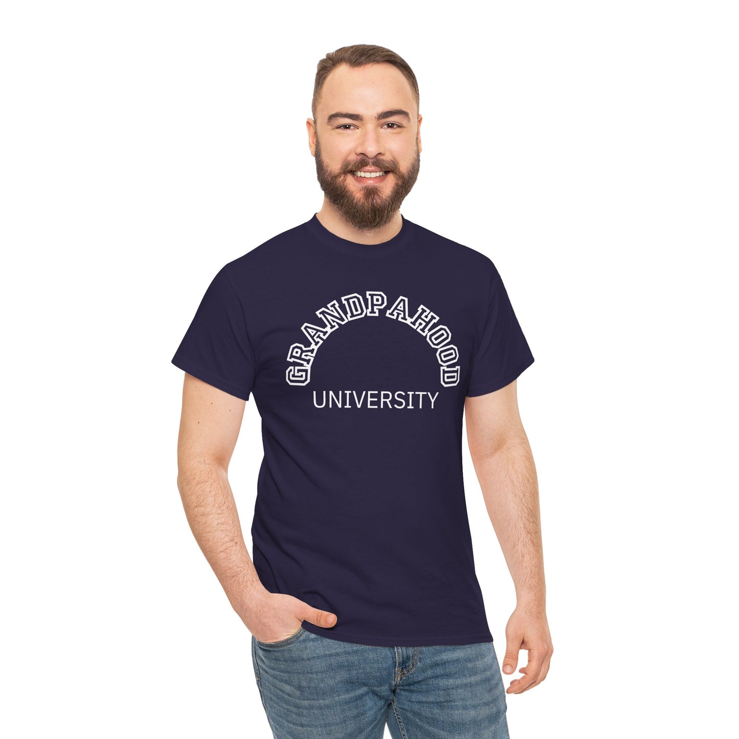 Grandpahood University T-Shirt Gift Announcement Pregnancy Grandpa Tee