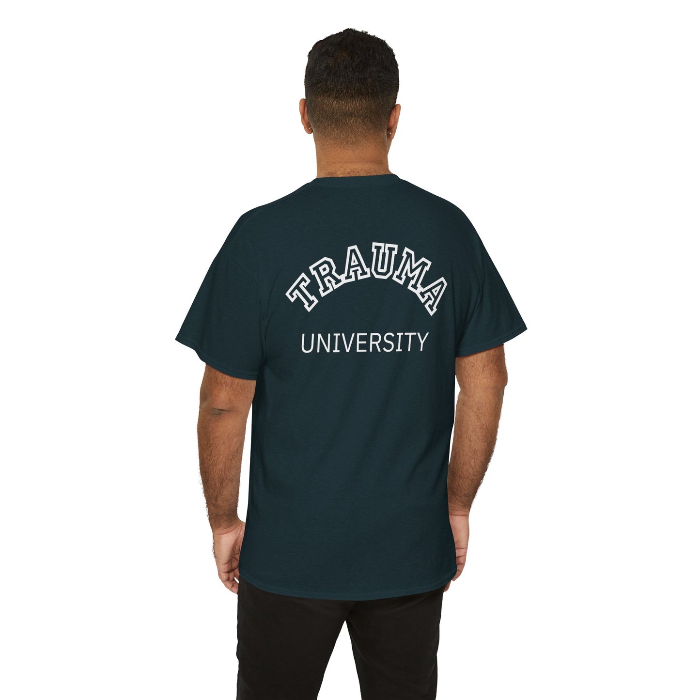Trauma University Unisex Cotton Tee - Therapy T-shirt, Unique Gift For Therapists, Therapy Shirt, Therapist Gift