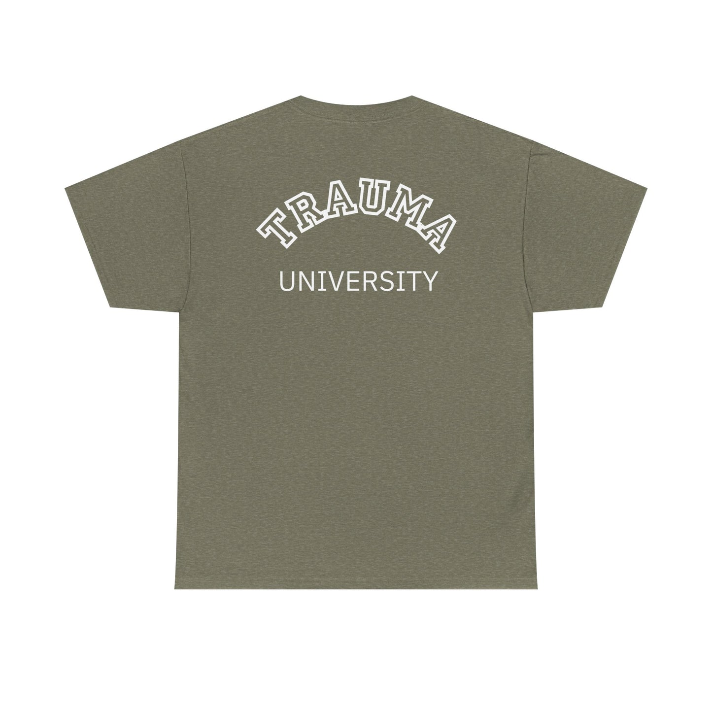 Trauma University Unisex Cotton Tee - Therapy T-shirt, Unique Gift For Therapists, Therapy Shirt, Therapist Gift