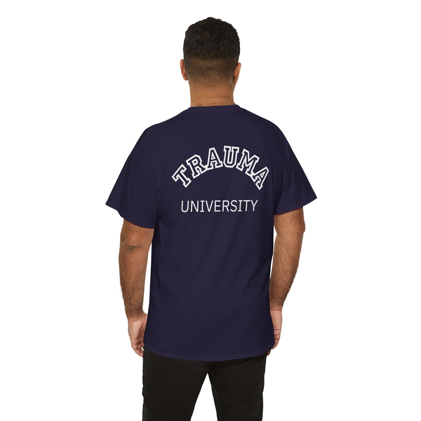 Trauma University Unisex Cotton Tee - Therapy T-shirt, Unique Gift For Therapists, Therapy Shirt, Therapist Gift