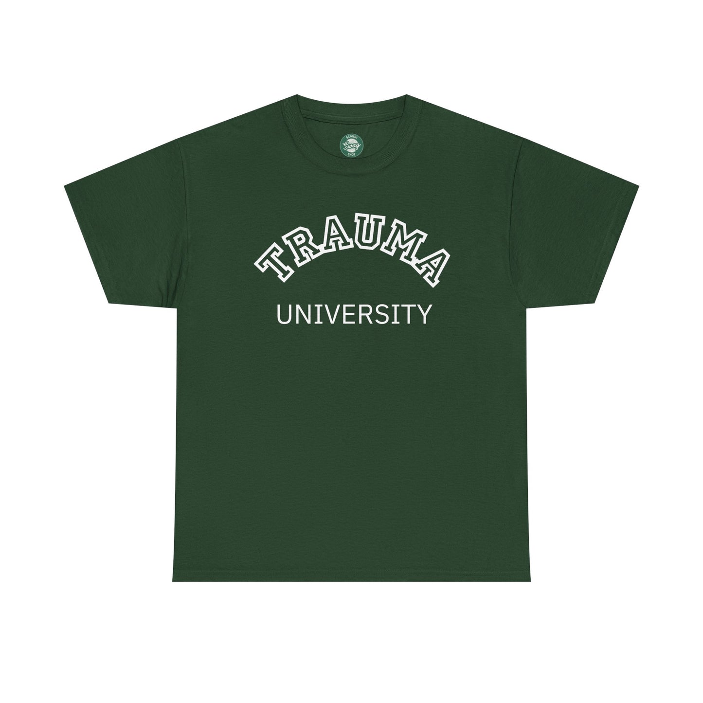 Trauma University Unisex Cotton Tee - Therapy T-shirt, Unique Gift For Therapists, Therapy Shirt, Therapist Gift