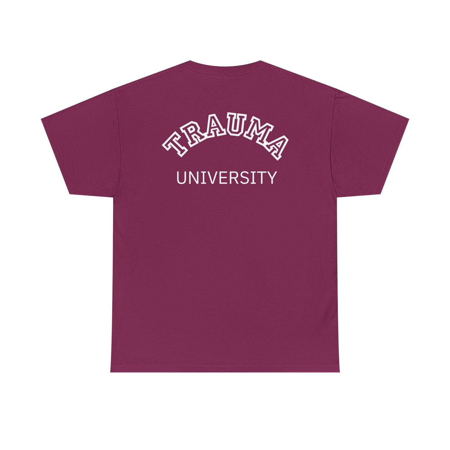 Trauma University Unisex Cotton Tee - Therapy T-shirt, Unique Gift For Therapists, Therapy Shirt, Therapist Gift