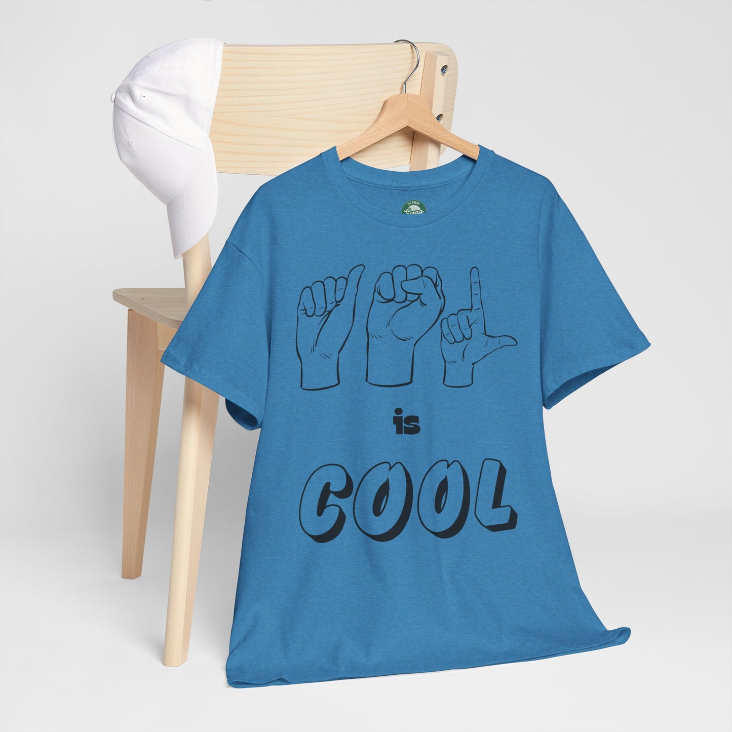 ASL Is Cool, Cool Sign Language Tee, Unisex Cotton Shirt, Gift for ASL Lovers, Fun Casual Wear, Communication Awareness