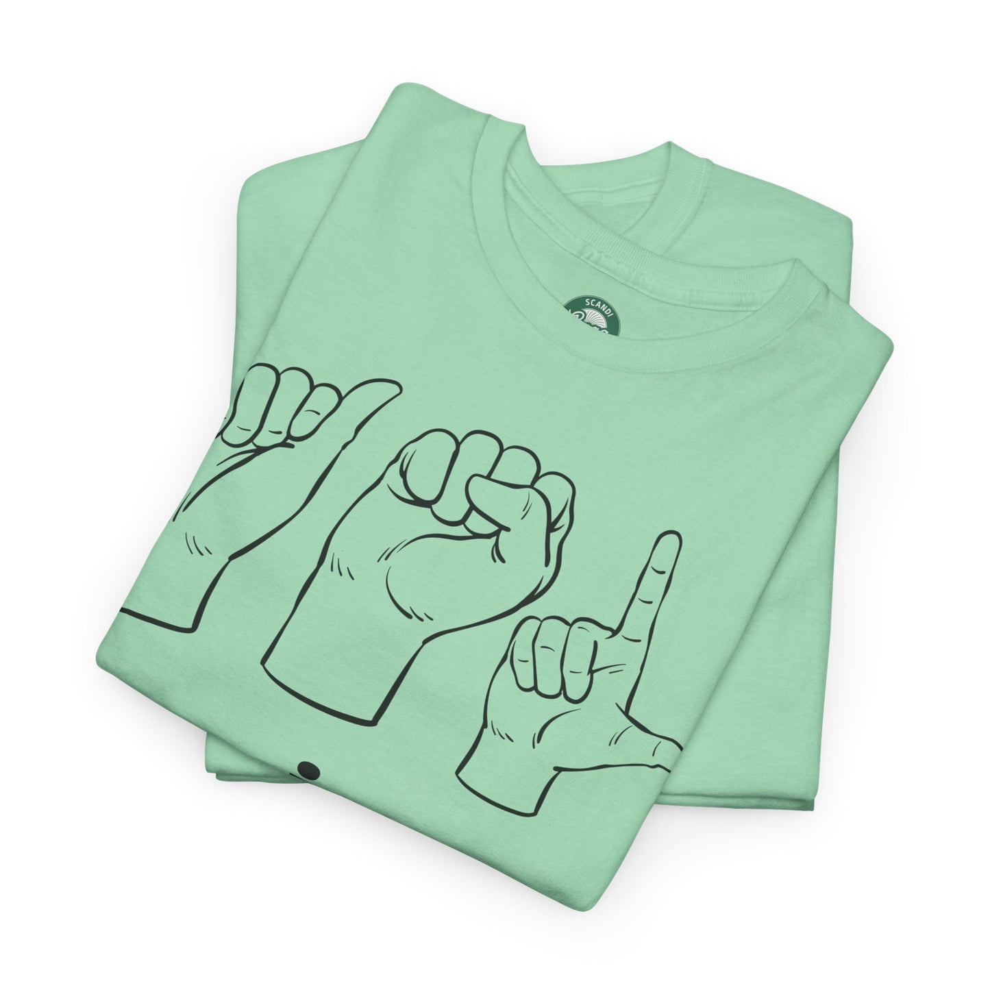 ASL Is Cool, Cool Sign Language Tee, Unisex Cotton Shirt, Gift for ASL Lovers, Fun Casual Wear, Communication Awareness