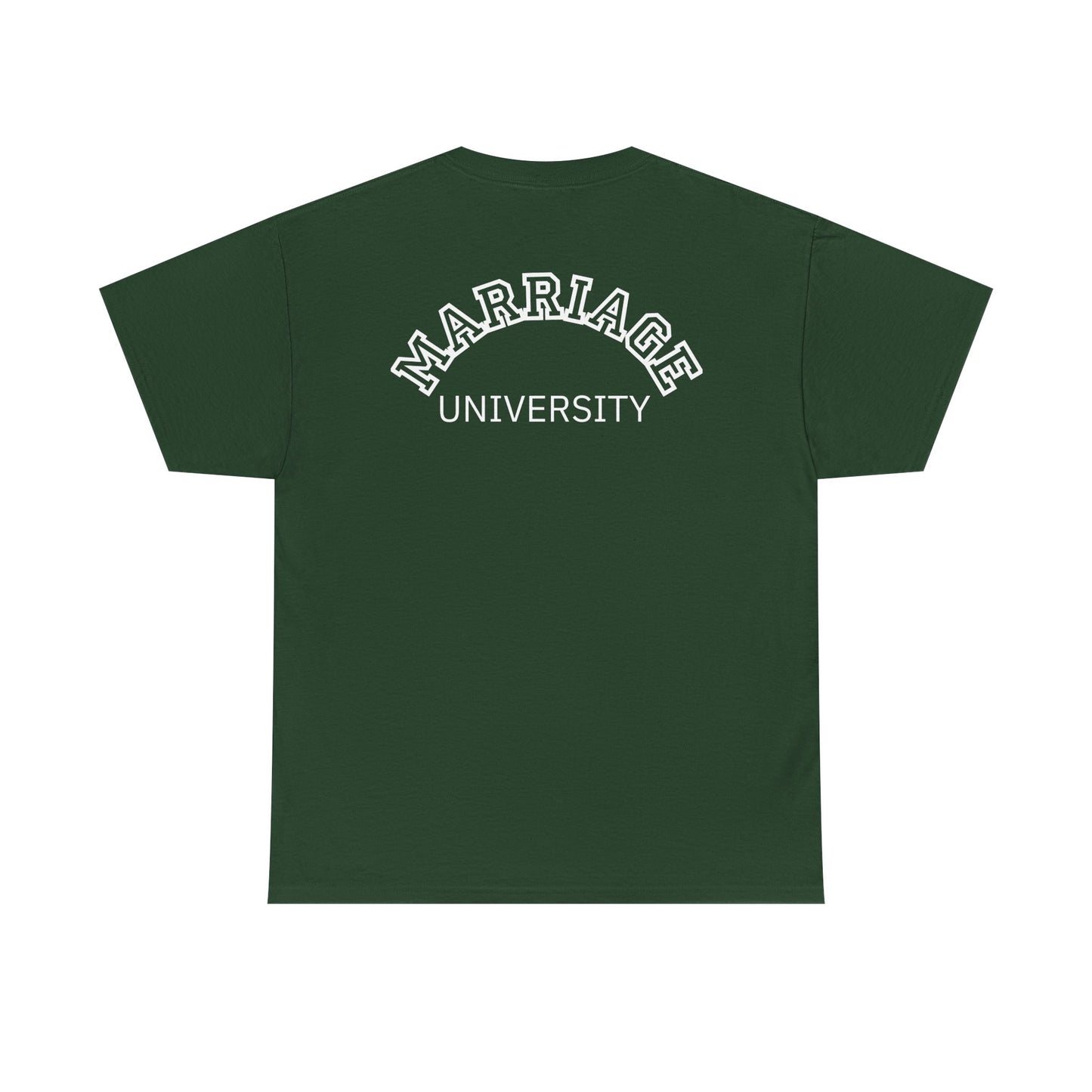 Marriage University Tee - Funny Unisex Cotton Shirt for Couples