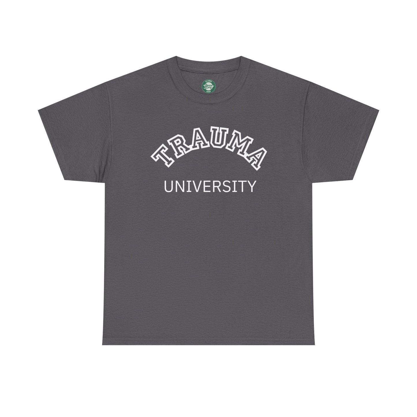 Trauma University Unisex Cotton Tee - Therapy T-shirt, Unique Gift For Therapists, Therapy Shirt, Therapist Gift