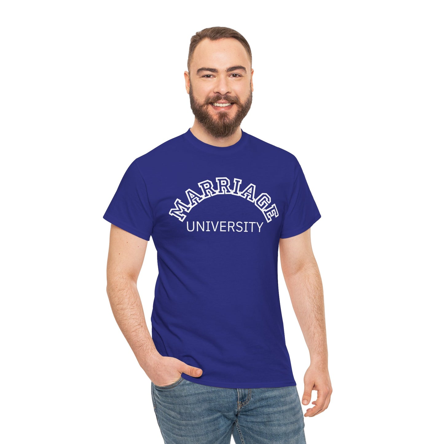 Marriage University Tee - Funny Unisex Cotton Shirt for Couples