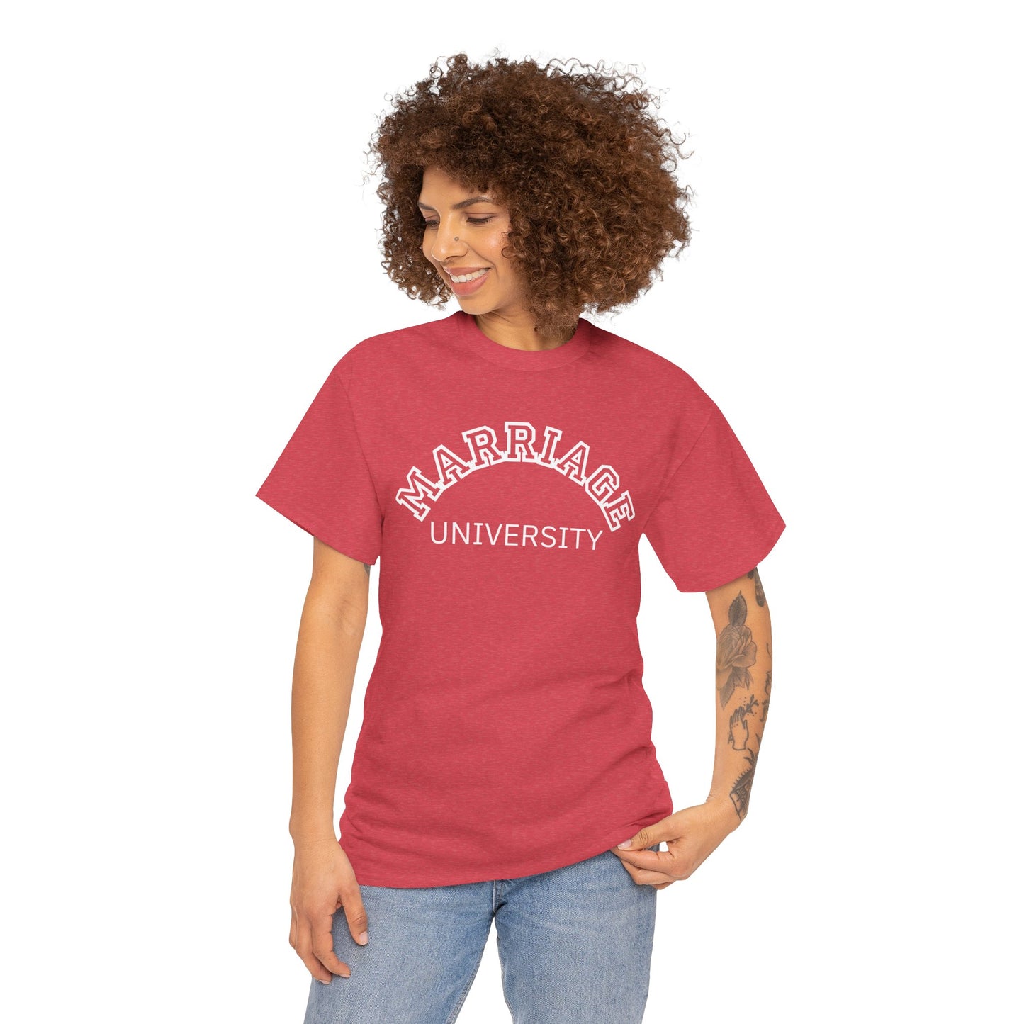 Marriage University Tee - Funny Unisex Cotton Shirt for Couples