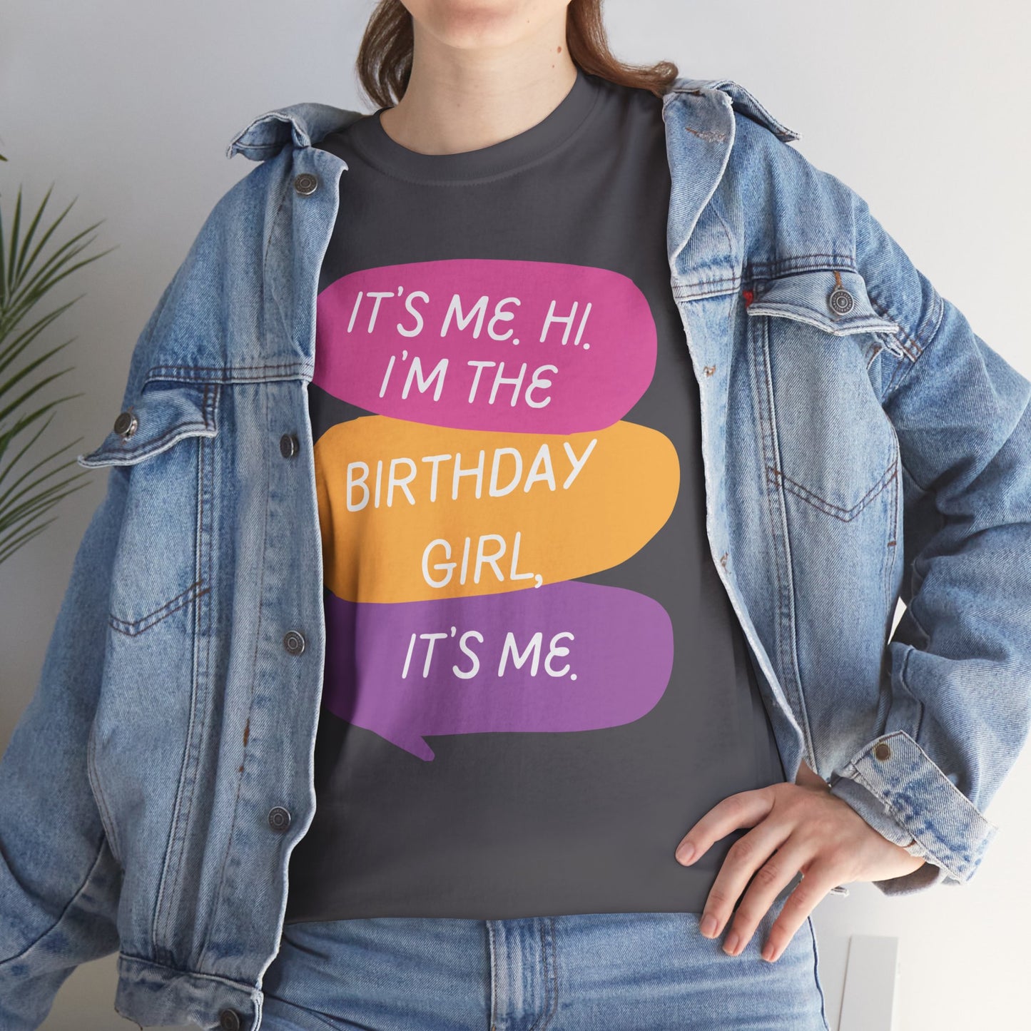 Birthday Girl Unisex Tee - It's Me Hi I'm the Birthday Girl, It's Me Funny T-Shirt