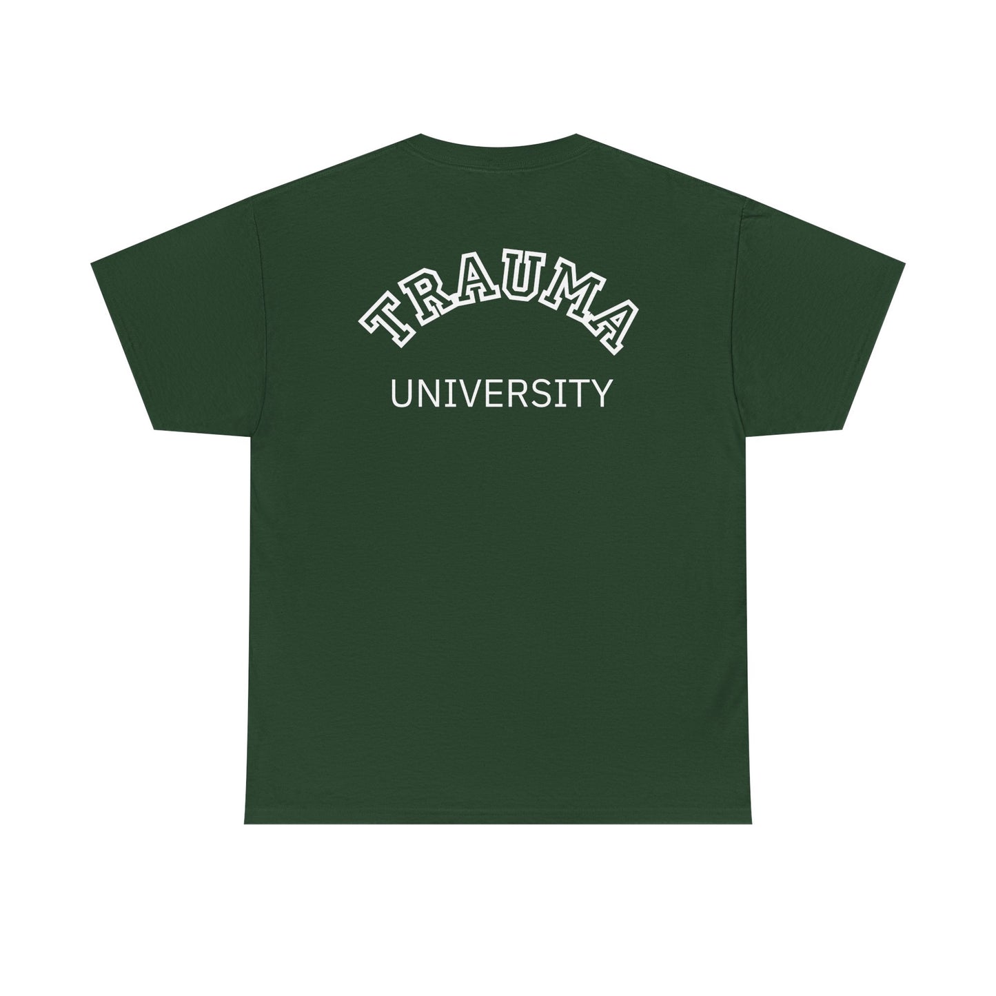 Trauma University Unisex Cotton Tee - Therapy T-shirt, Unique Gift For Therapists, Therapy Shirt, Therapist Gift