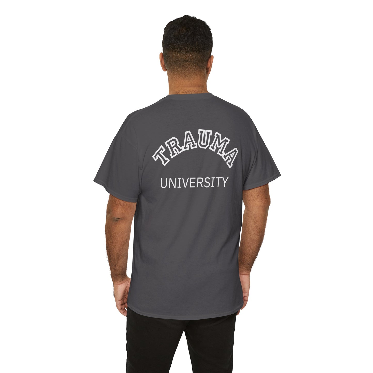 Trauma University Unisex Cotton Tee - Therapy T-shirt, Unique Gift For Therapists, Therapy Shirt, Therapist Gift