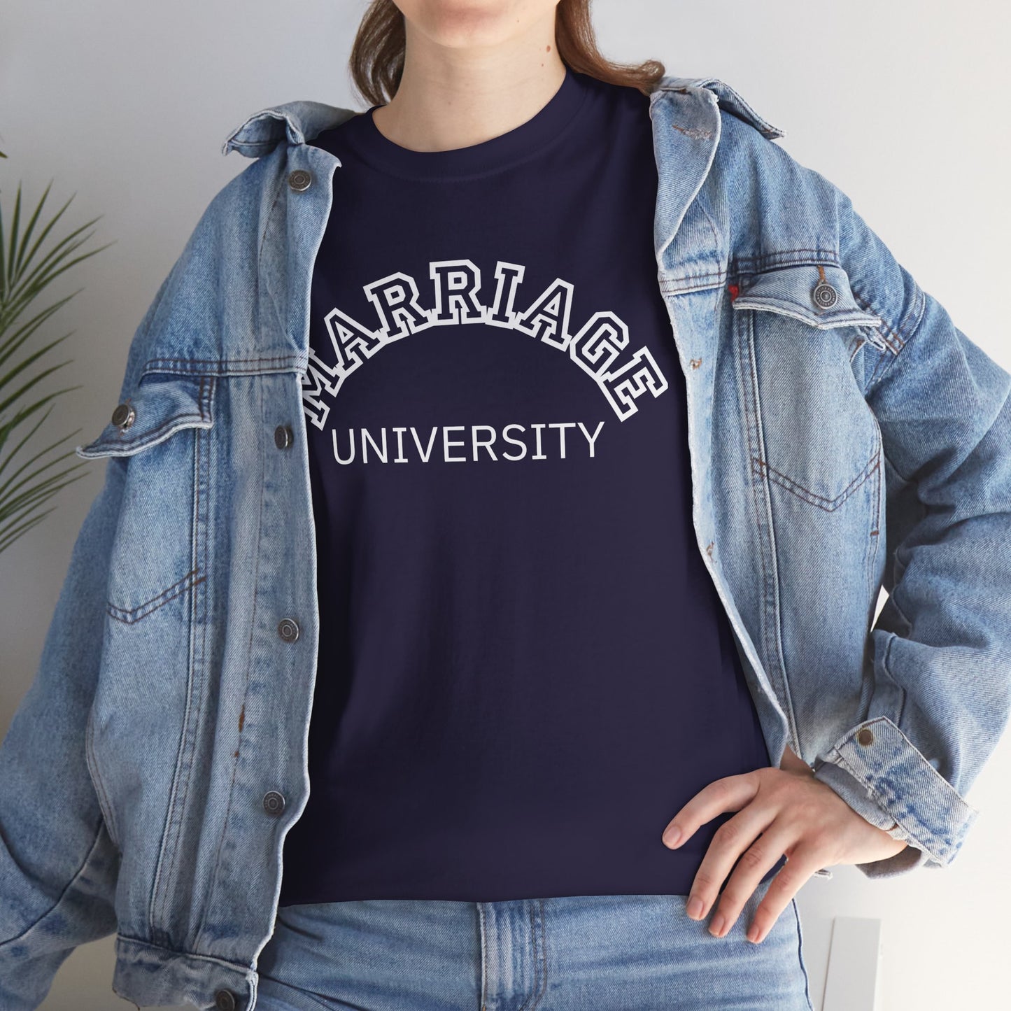 Marriage University Tee - Funny Unisex Cotton Shirt for Couples