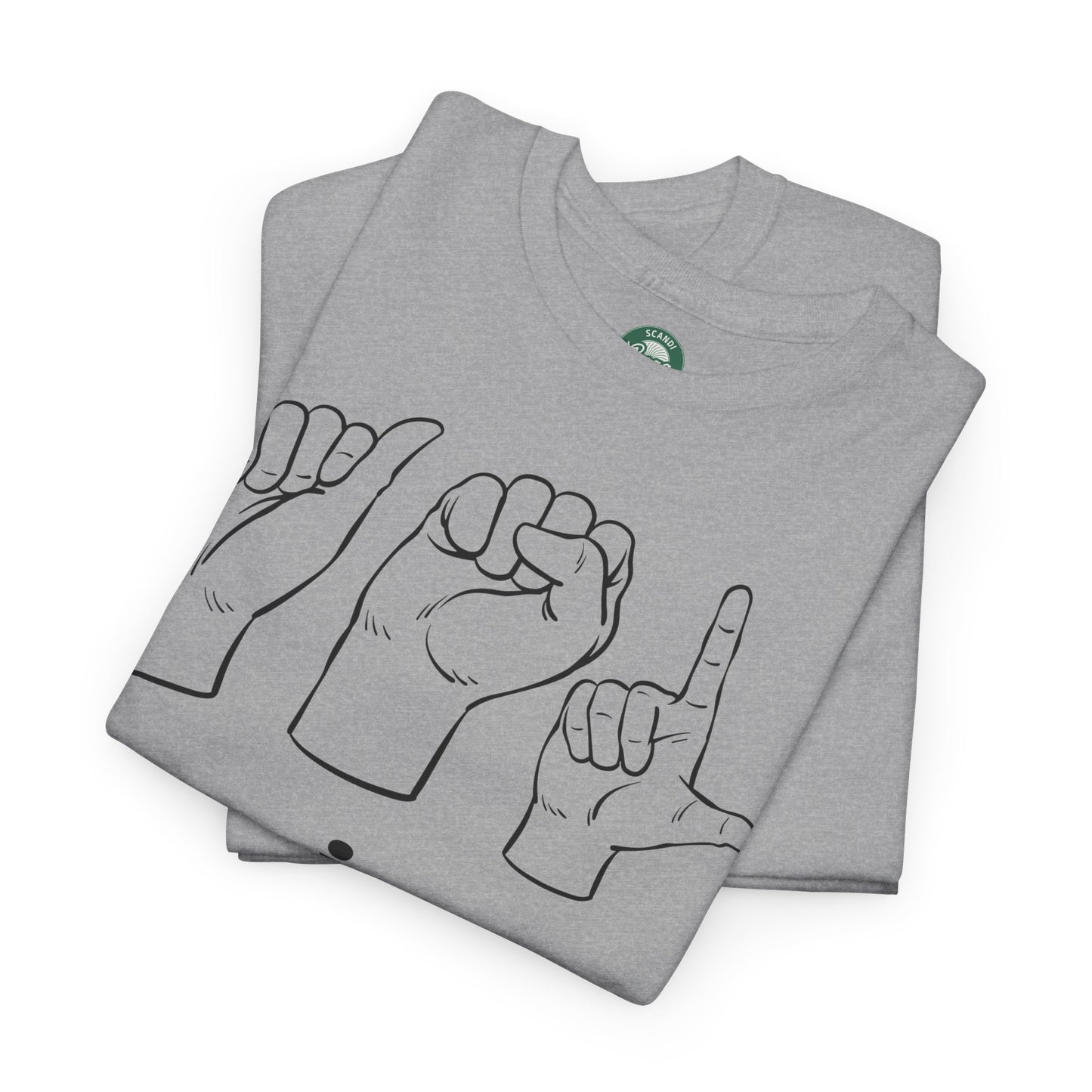 ASL Is Cool, Cool Sign Language Tee, Unisex Cotton Shirt, Gift for ASL Lovers, Fun Casual Wear, Communication Awareness