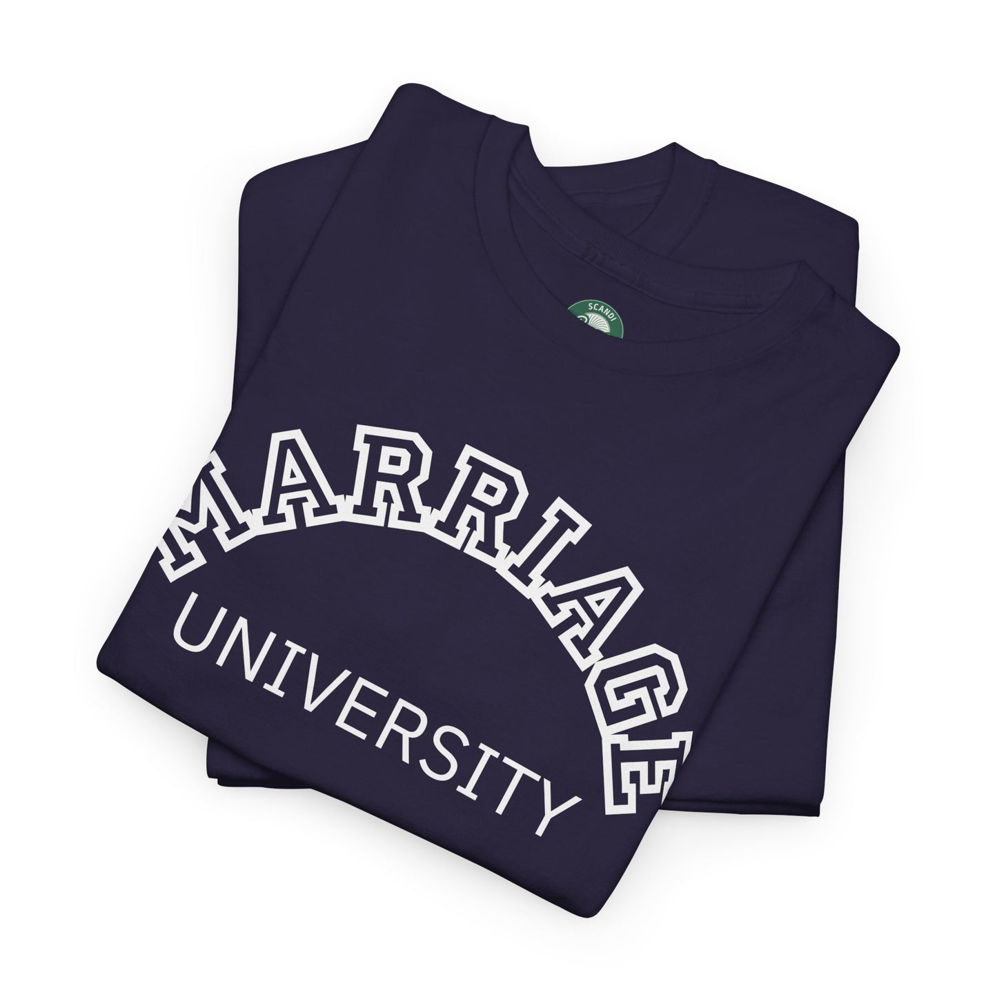 Marriage University Tee - Funny Unisex Cotton Shirt for Couples