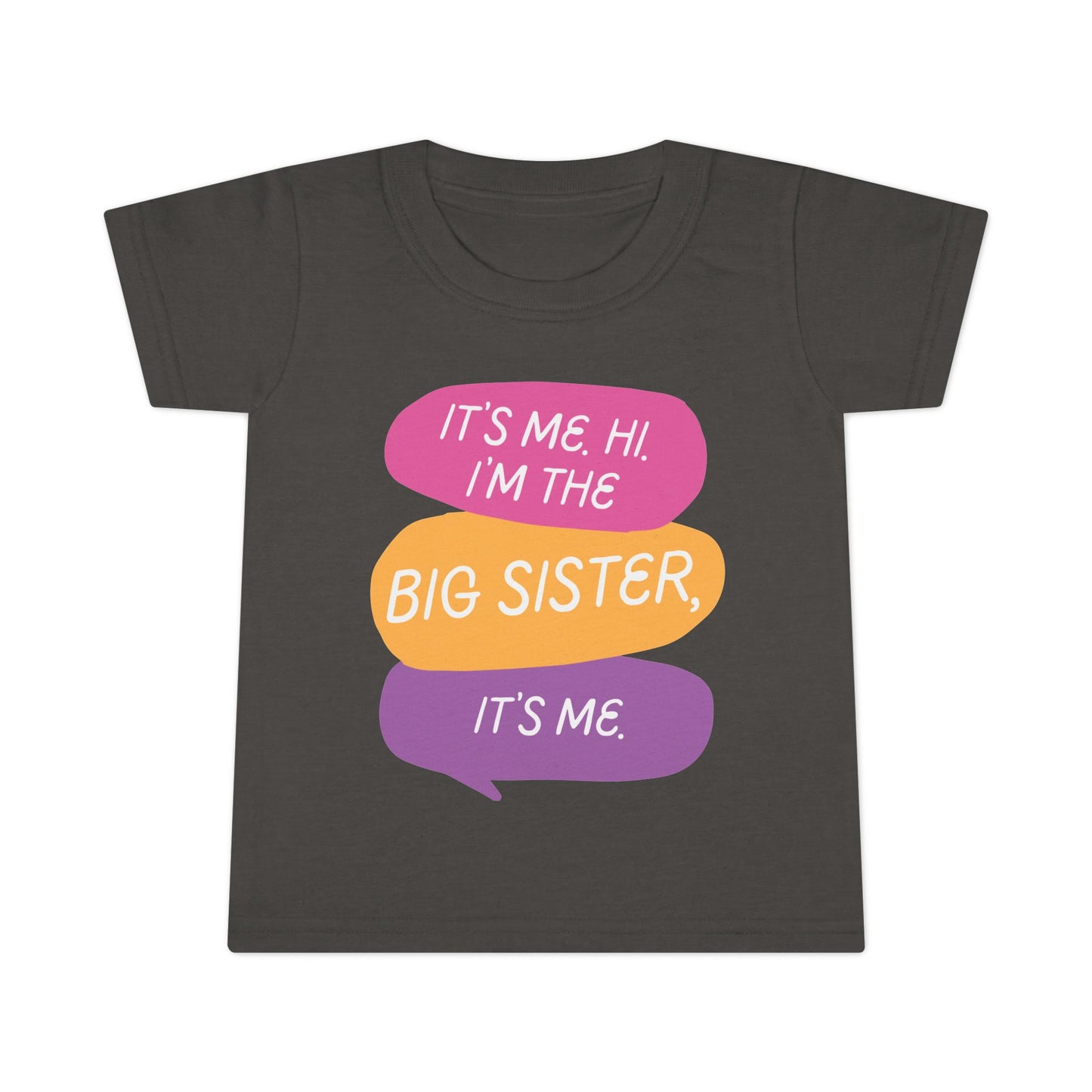 Big Sister Toddler T-Shirt, Cute Sister Tee, Baby Shower Gift, Sibling Announcement Shirt, Toddler Apparel, Kids Clothing