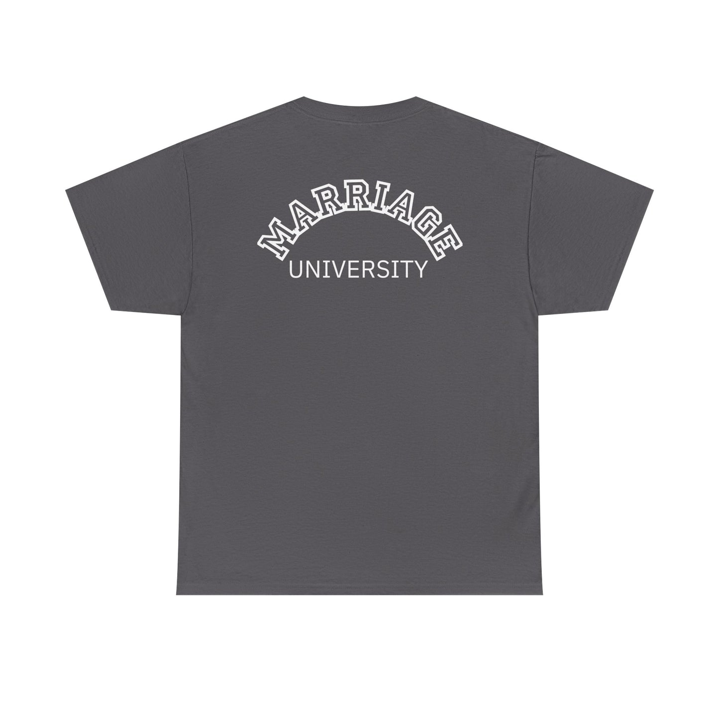 Marriage University Tee - Funny Unisex Cotton Shirt for Couples