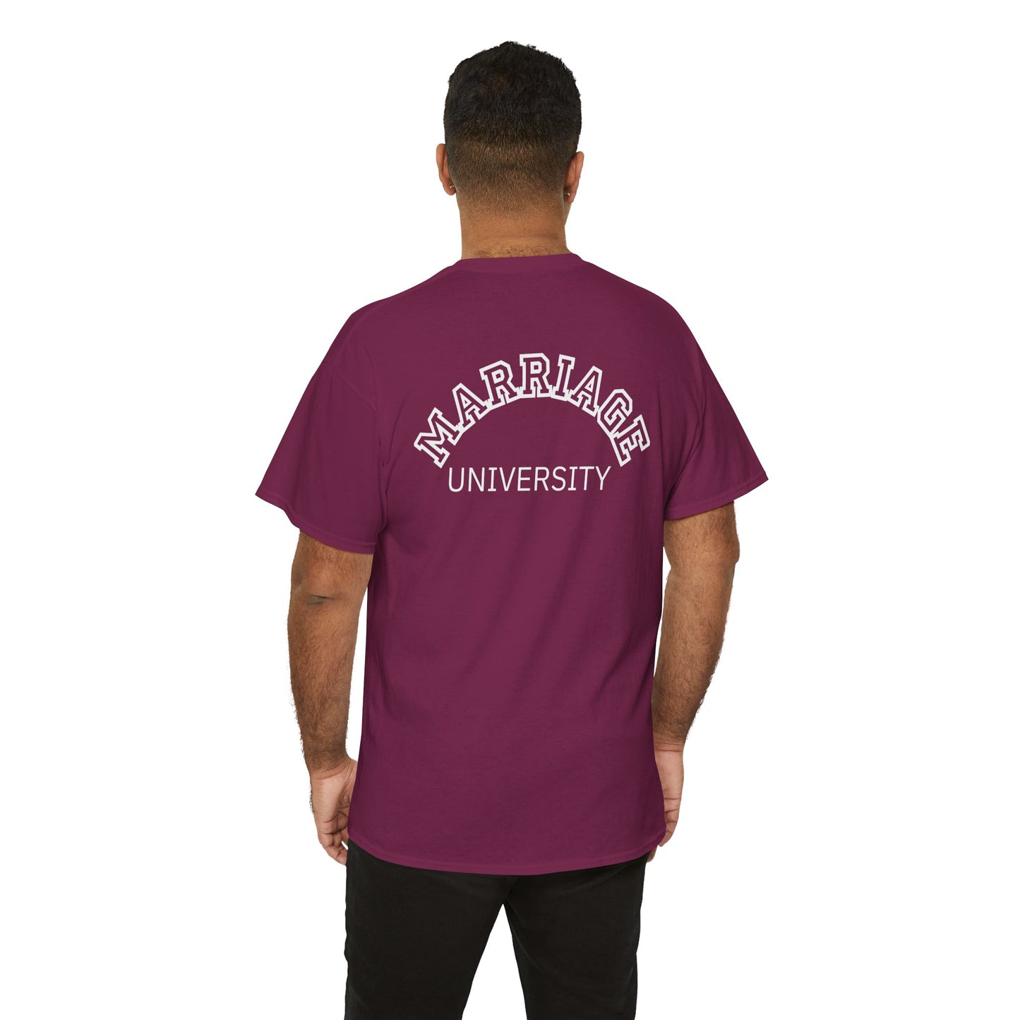 Marriage University Tee - Funny Unisex Cotton Shirt for Couples
