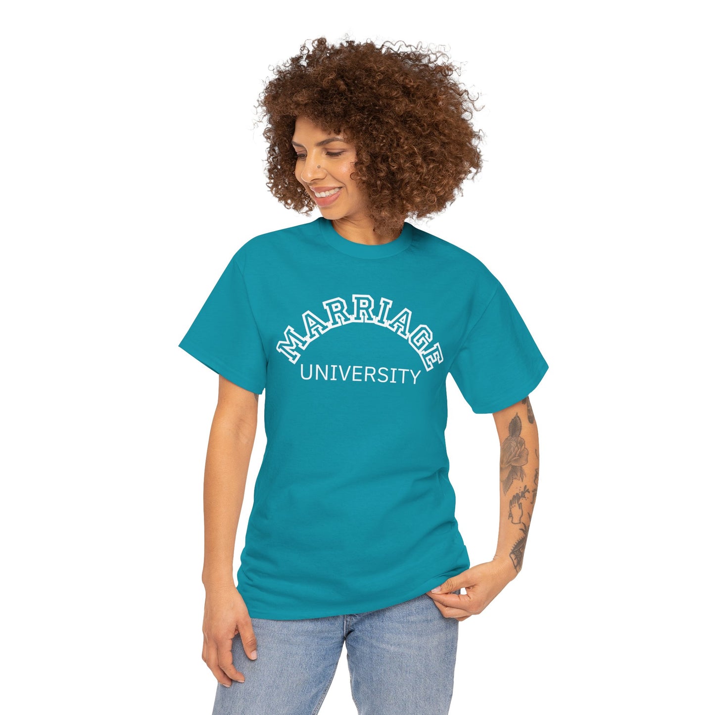 Marriage University Tee - Funny Unisex Cotton Shirt for Couples