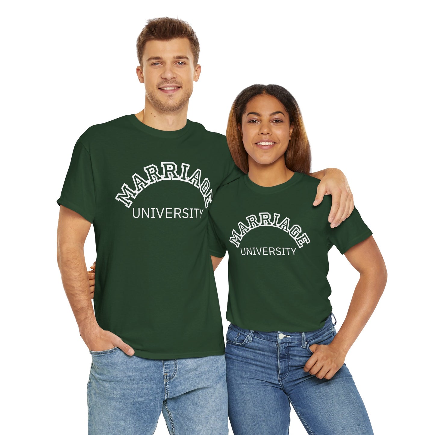 Marriage University Tee - Funny Unisex Cotton Shirt for Couples