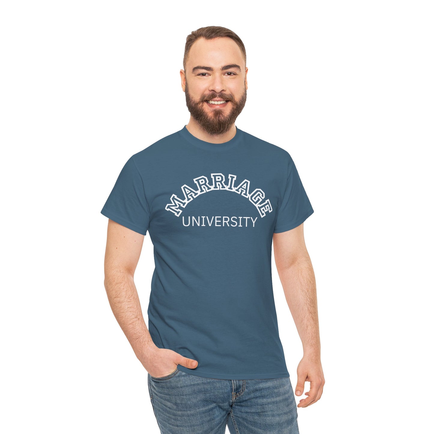 Marriage University Tee - Funny Unisex Cotton Shirt for Couples