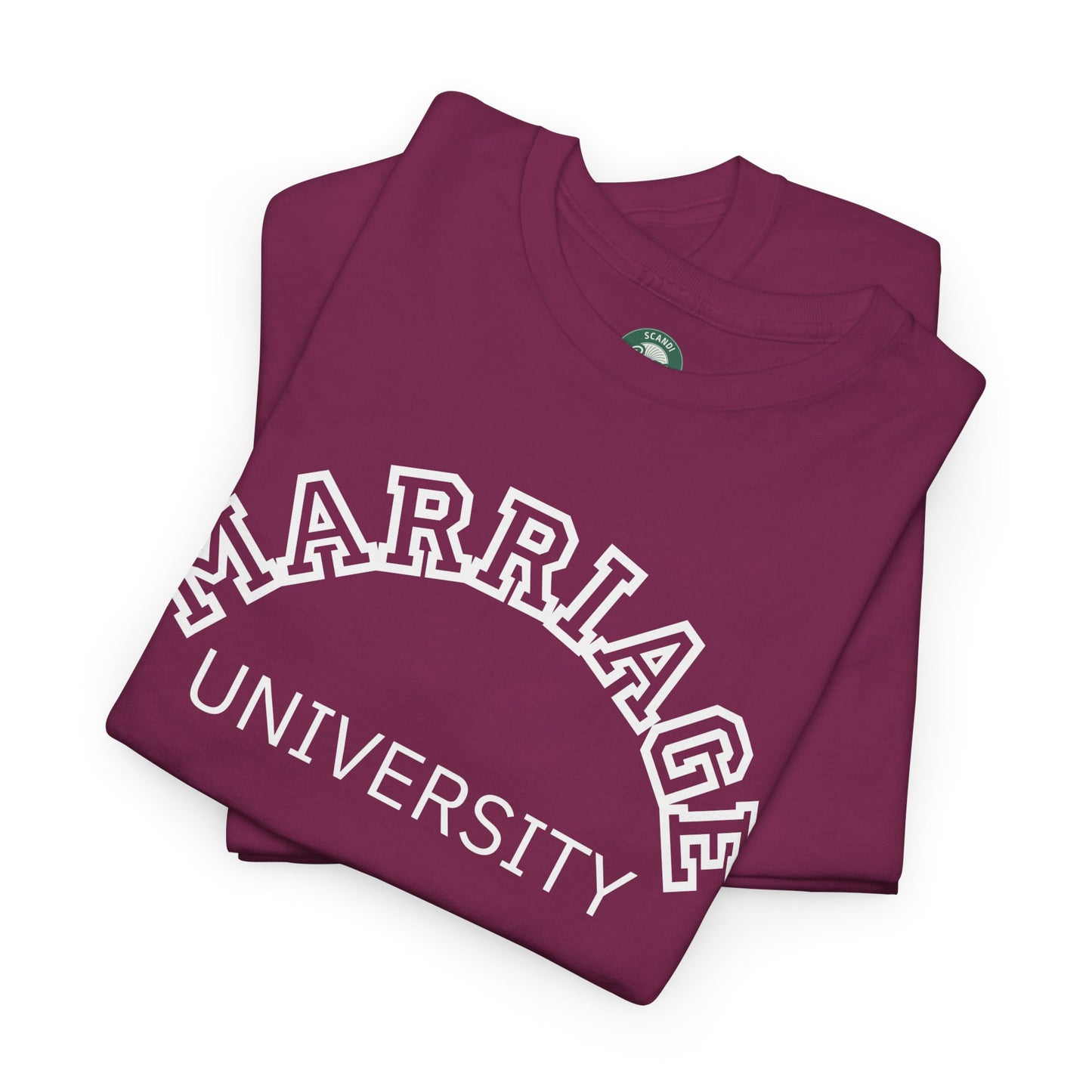 Marriage University Tee - Funny Unisex Cotton Shirt for Couples
