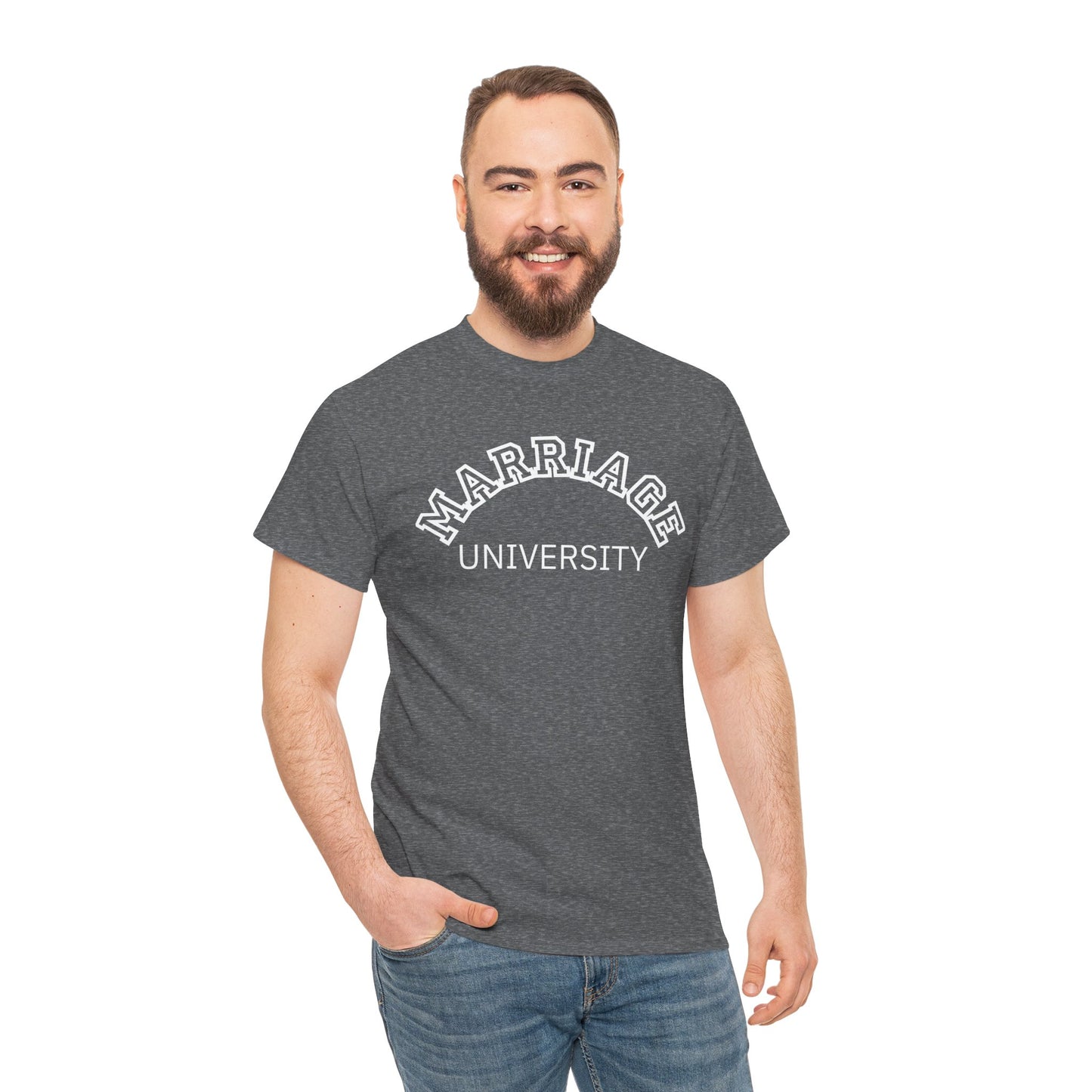 Marriage University Tee - Funny Unisex Cotton Shirt for Couples