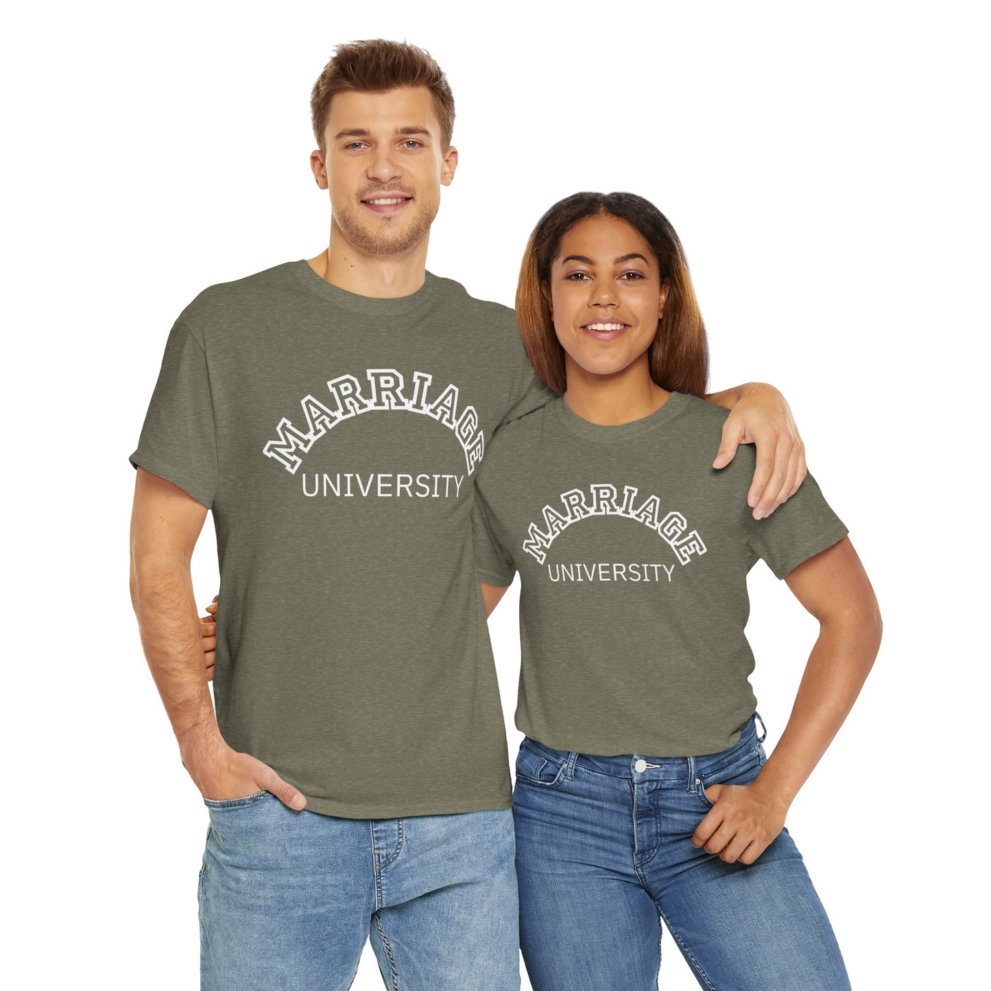 Marriage University Tee - Funny Unisex Cotton Shirt for Couples