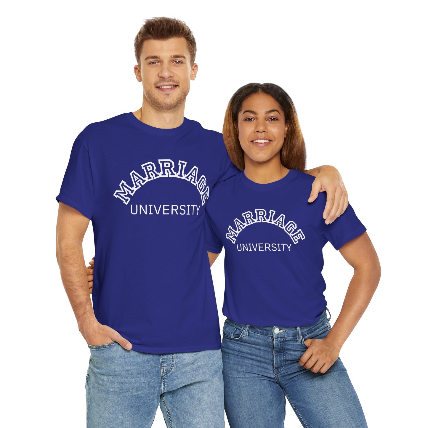 Marriage University Tee - Funny Unisex Cotton Shirt for Couples