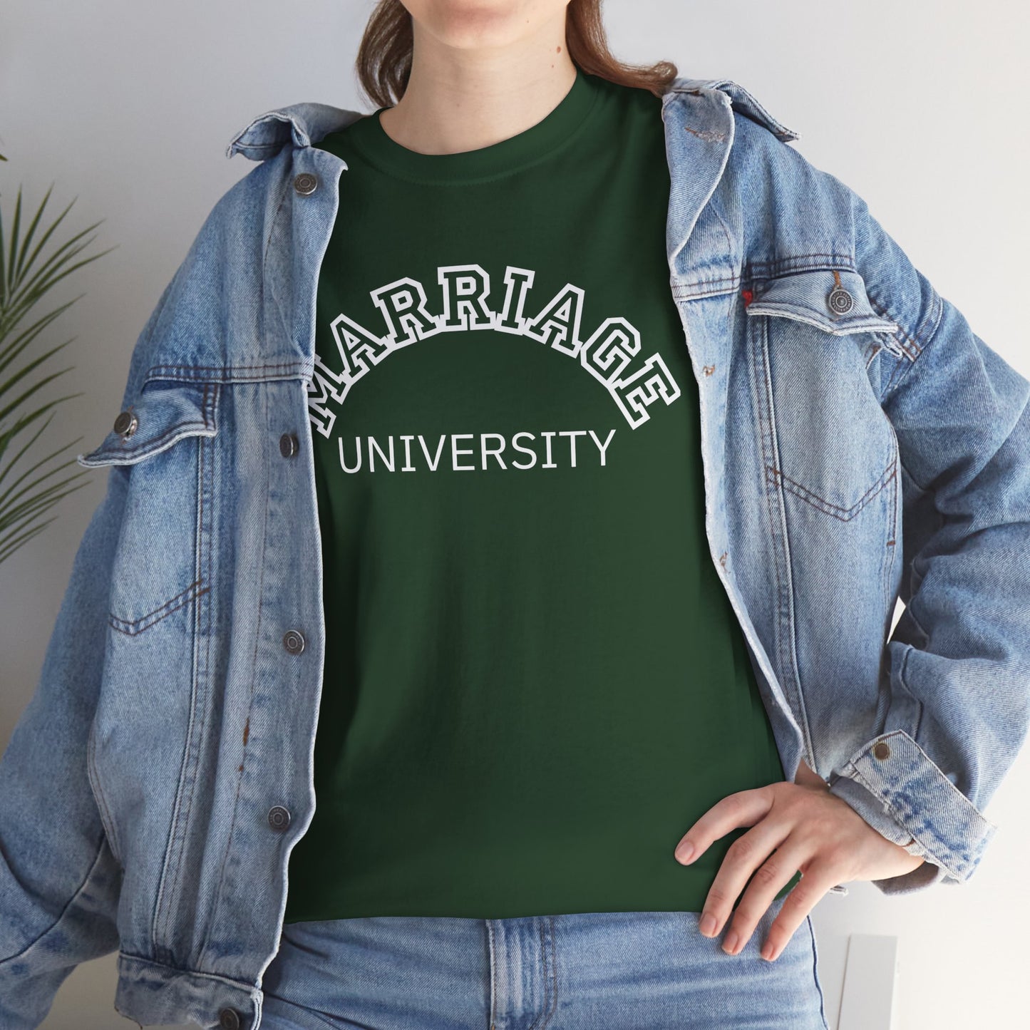 Marriage University Tee - Funny Unisex Cotton Shirt for Couples