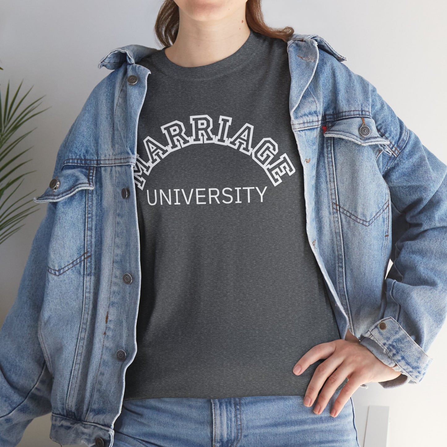 Marriage University Tee - Funny Unisex Cotton Shirt for Couples