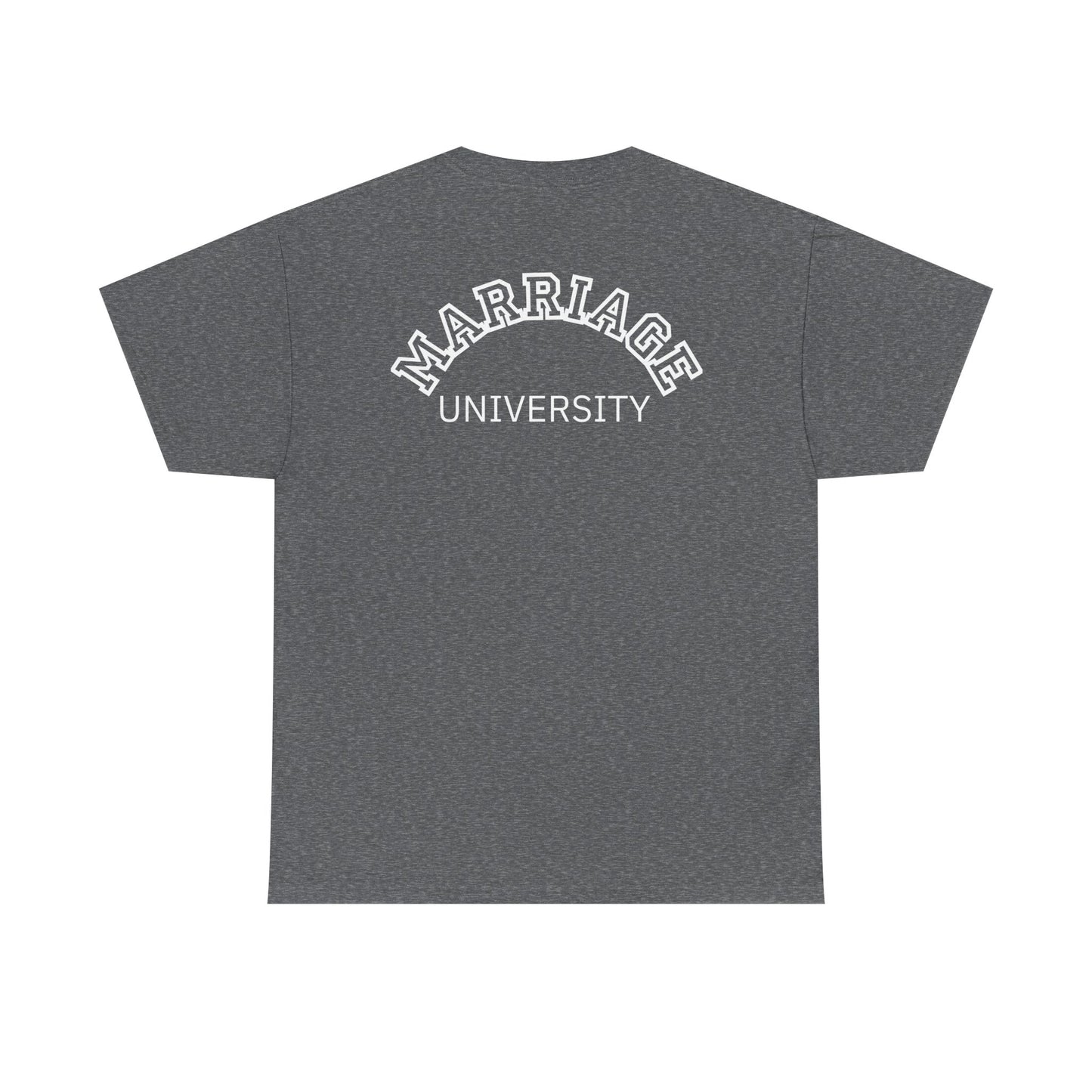 Marriage University Tee - Funny Unisex Cotton Shirt for Couples