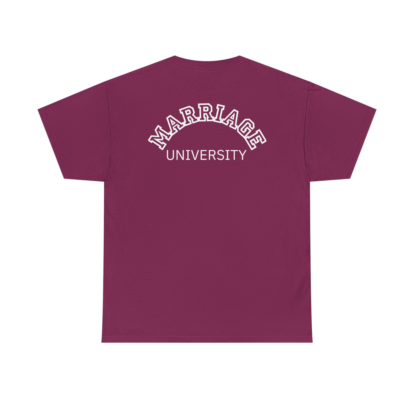 Marriage University Tee - Funny Unisex Cotton Shirt for Couples