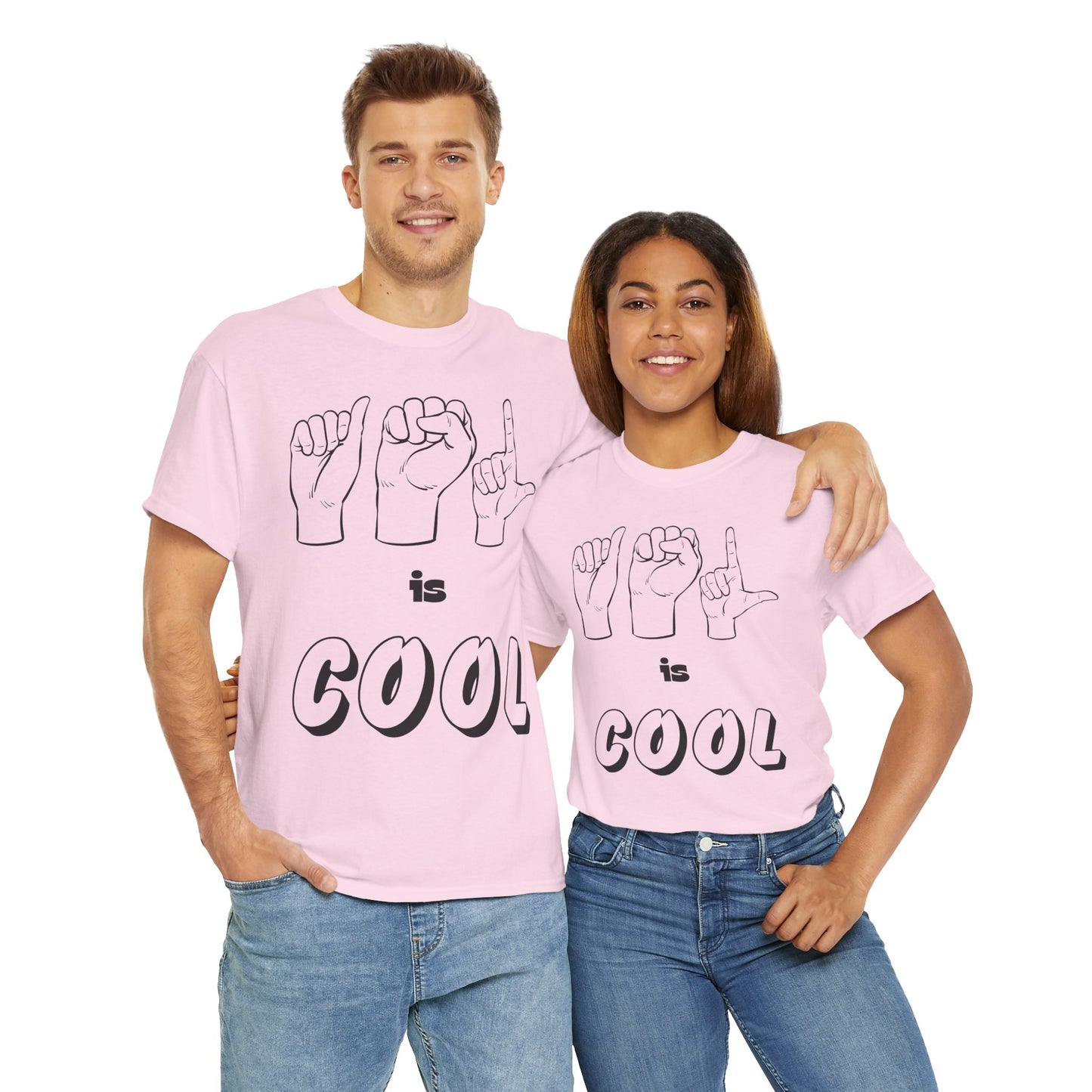 ASL Is Cool, Cool Sign Language Tee, Unisex Cotton Shirt, Gift for ASL Lovers, Fun Casual Wear, Communication Awareness
