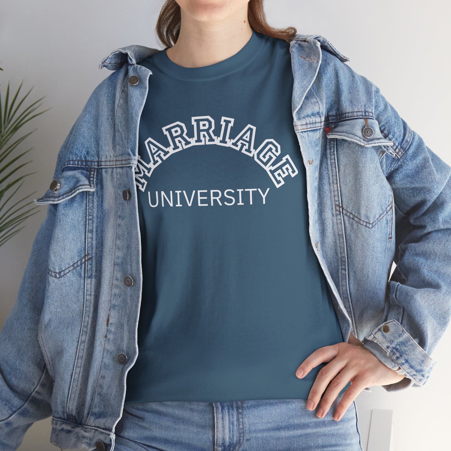 Marriage University Tee - Funny Unisex Cotton Shirt for Couples