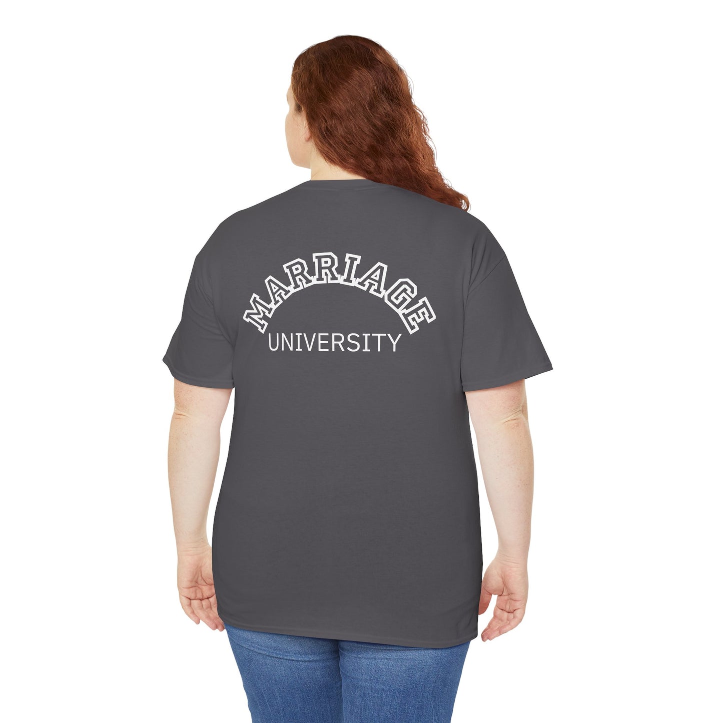 Marriage University Tee - Funny Unisex Cotton Shirt for Couples