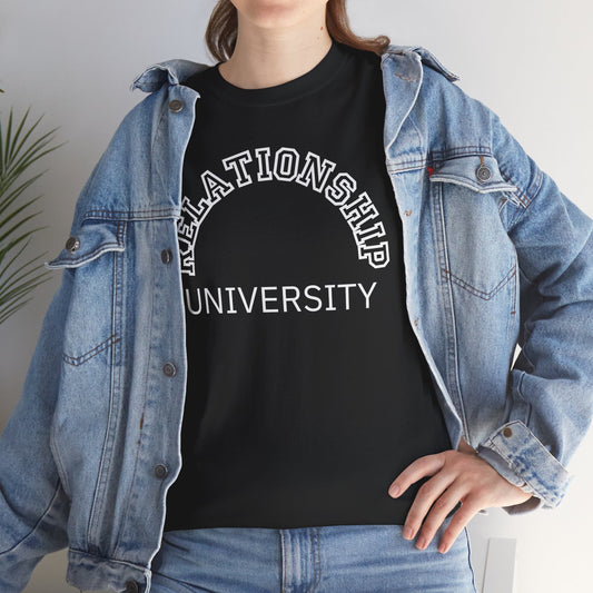 Relationship University Tee - Funny Unisex Cotton Shirt for Couples