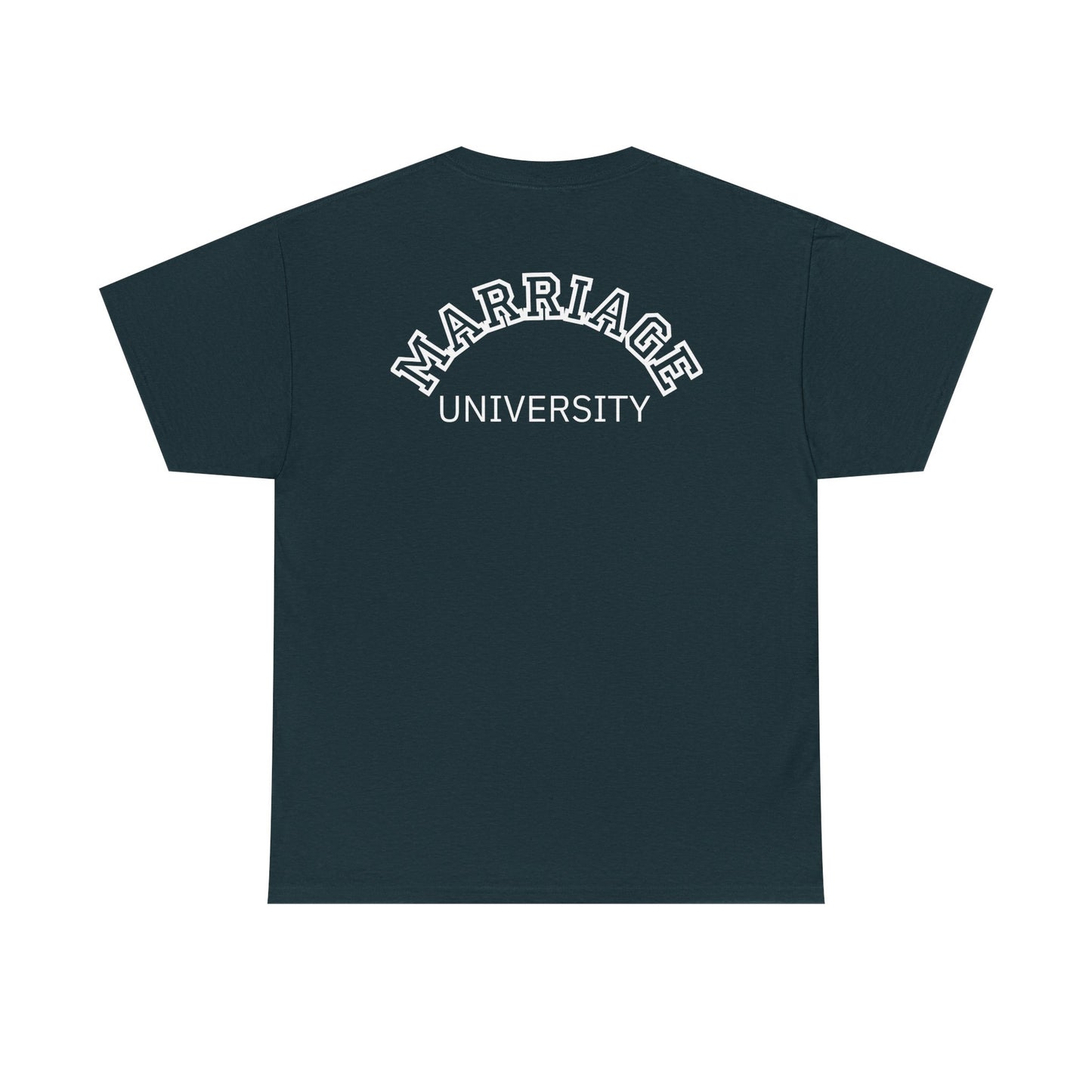 Marriage University Tee - Funny Unisex Cotton Shirt for Couples