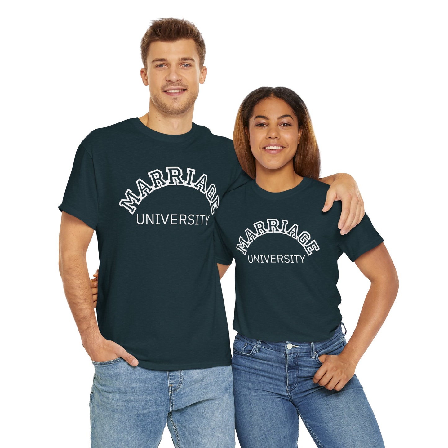 Marriage University Tee - Funny Unisex Cotton Shirt for Couples