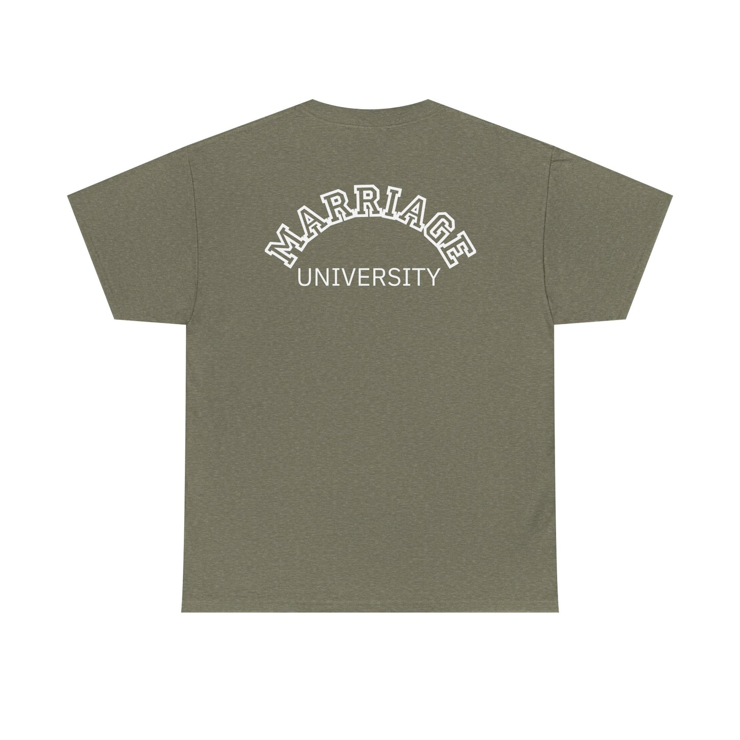Marriage University Tee - Funny Unisex Cotton Shirt for Couples