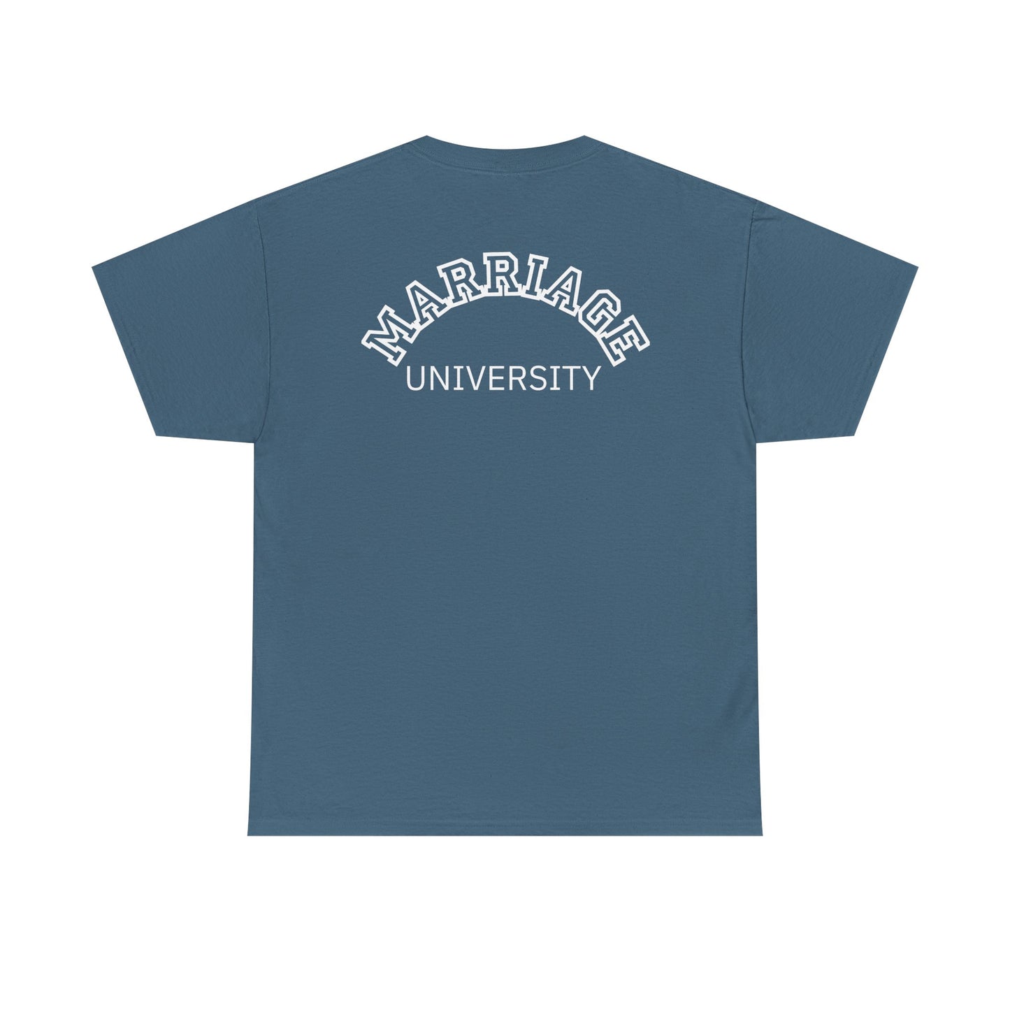 Marriage University Tee - Funny Unisex Cotton Shirt for Couples