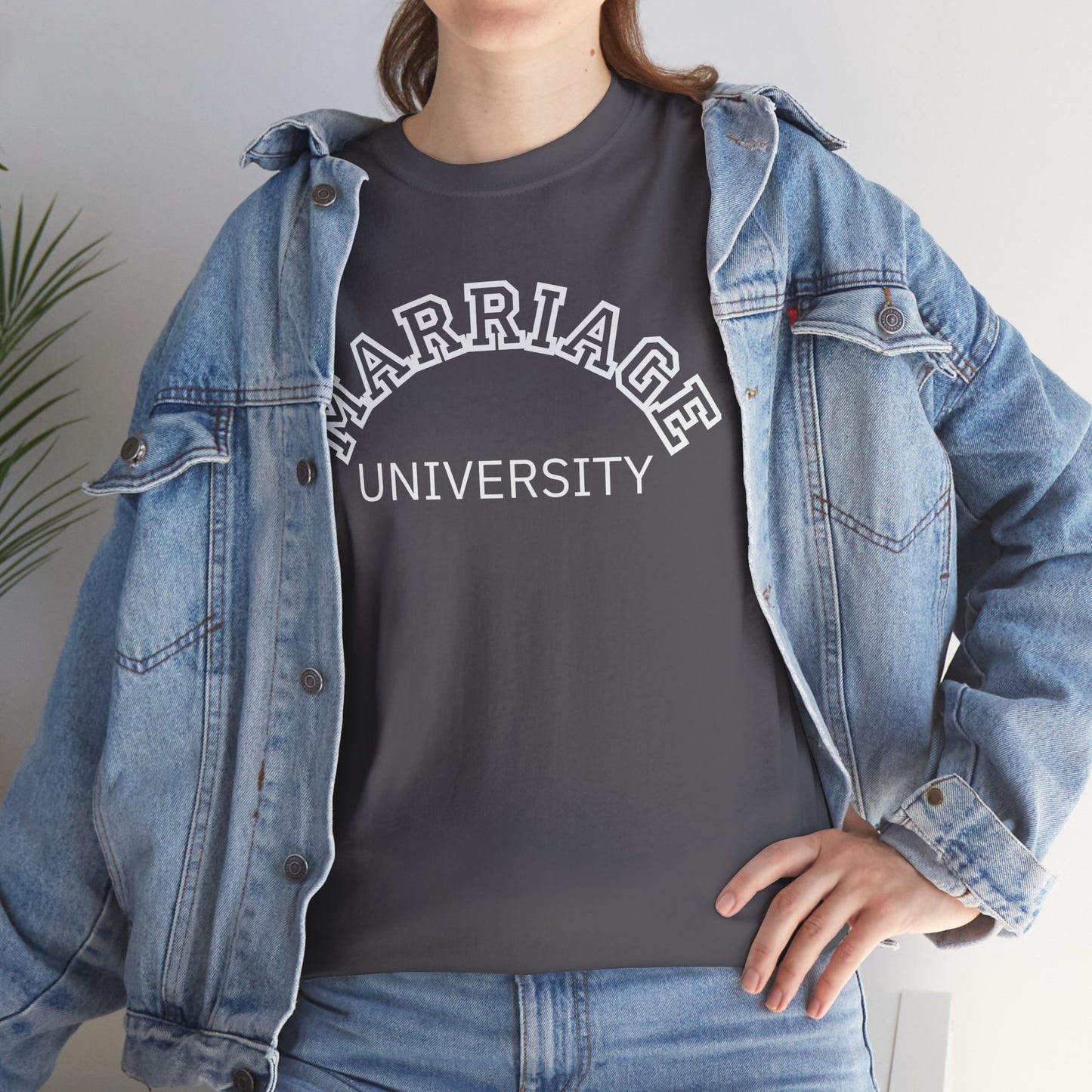 Marriage University Tee - Funny Unisex Cotton Shirt for Couples