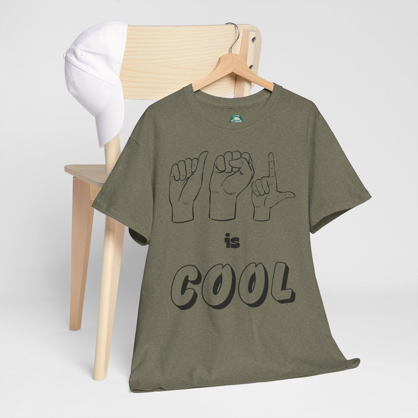 ASL Is Cool, Cool Sign Language Tee, Unisex Cotton Shirt, Gift for ASL Lovers, Fun Casual Wear, Communication Awareness