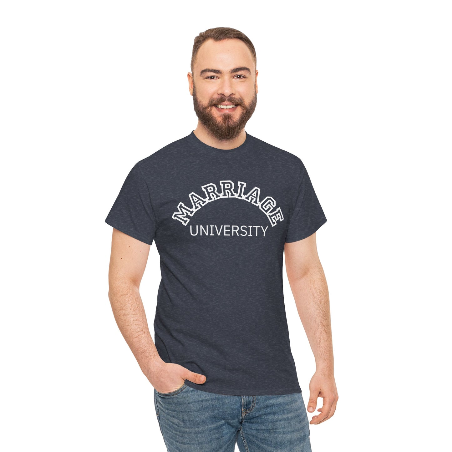 Marriage University Tee - Funny Unisex Cotton Shirt for Couples