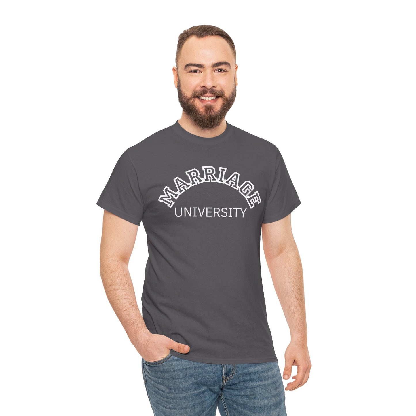 Marriage University Tee - Funny Unisex Cotton Shirt for Couples
