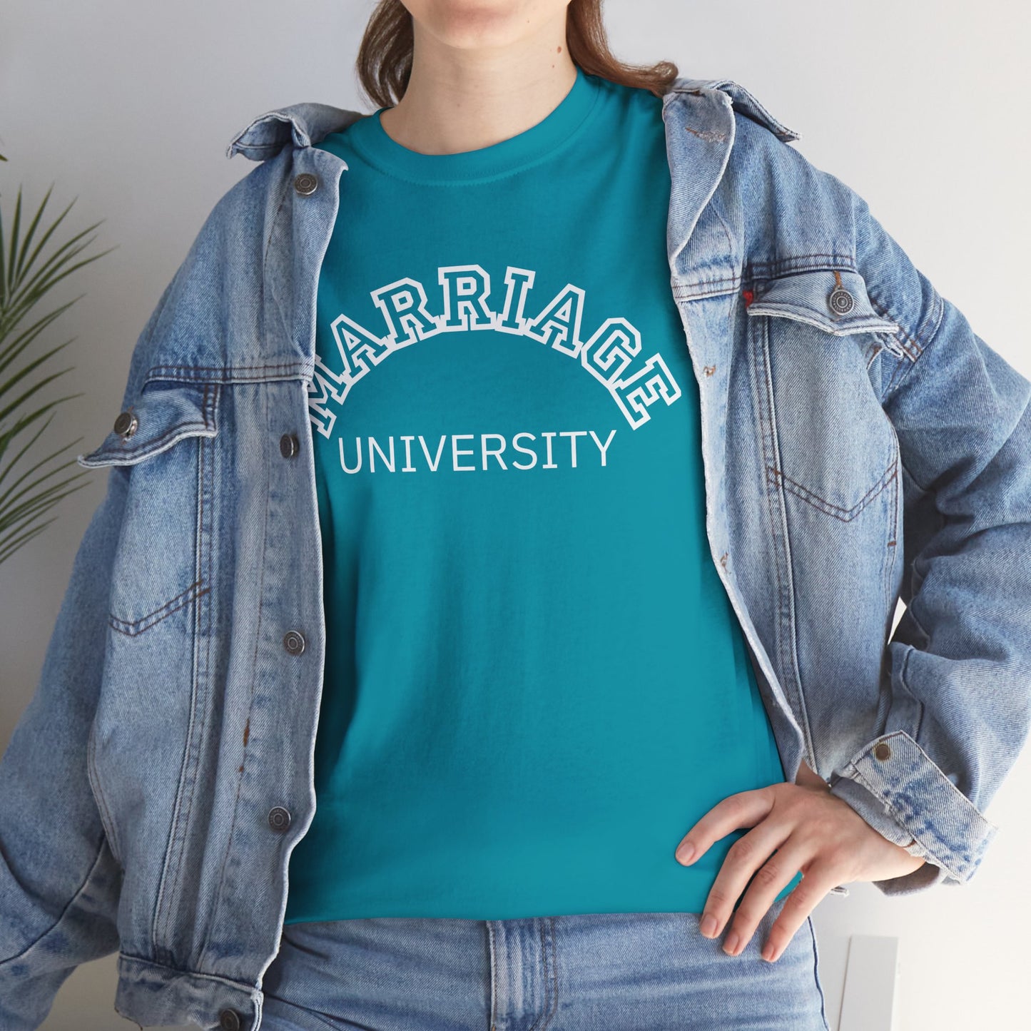 Marriage University Tee - Funny Unisex Cotton Shirt for Couples