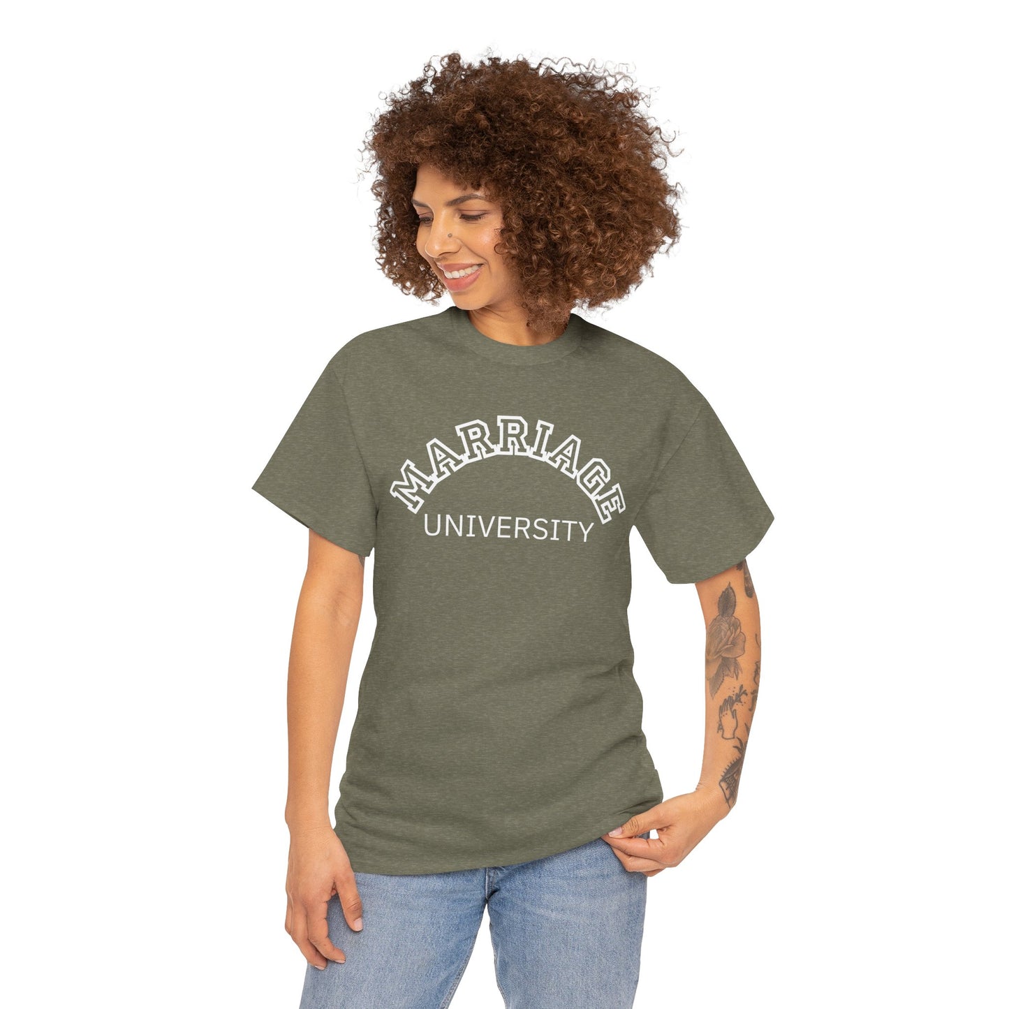 Marriage University Tee - Funny Unisex Cotton Shirt for Couples