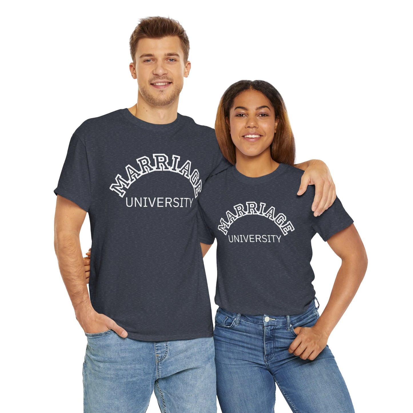 Marriage University Tee - Funny Unisex Cotton Shirt for Couples