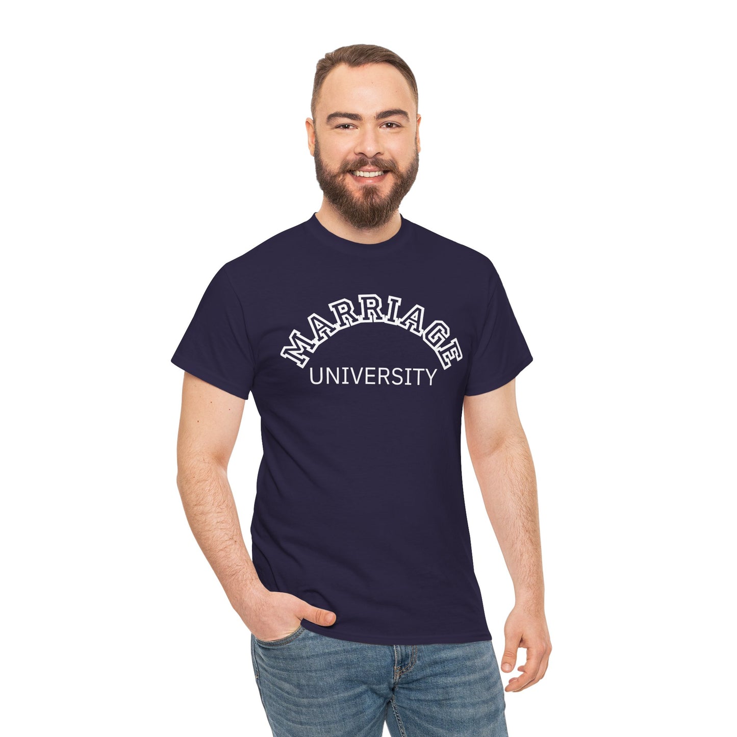Marriage University Tee - Funny Unisex Cotton Shirt for Couples